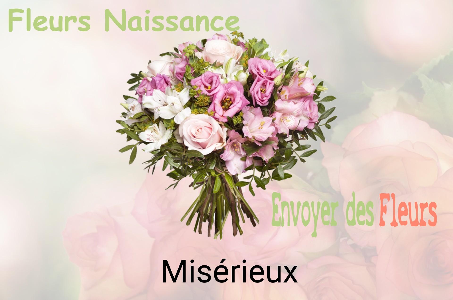 Bouquet de fleurs de naissance livré à Misérieux